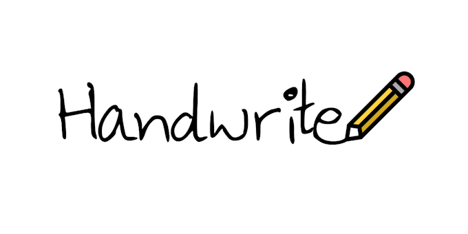 handwrite notes and letters