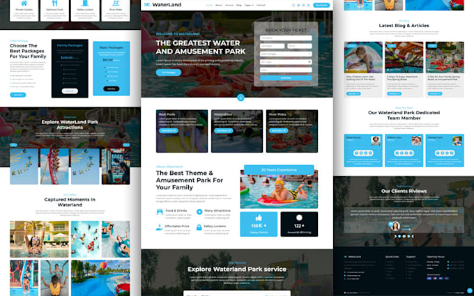 design and develop a responsive website using HTML, CSS, js