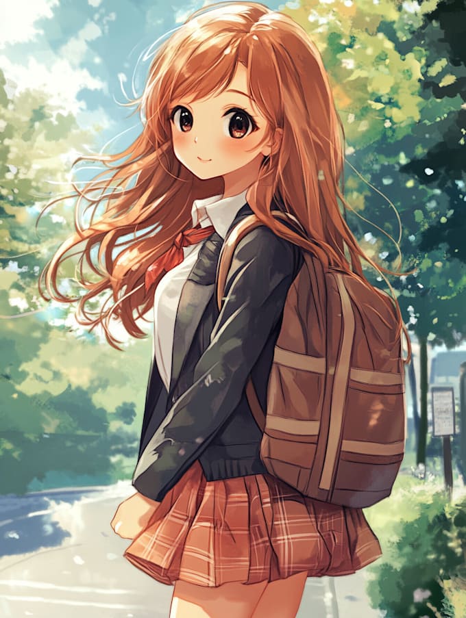 design custom vector illustrations and anime style art