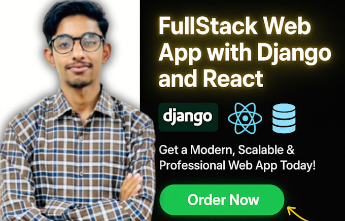 build a full stack django and react web app