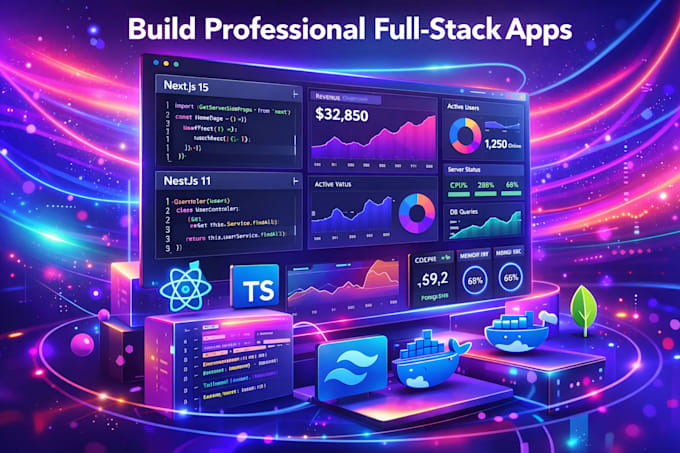 build a professional full stack web application using next js and nestjs