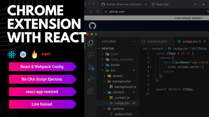 create any kind of chrome extension offering heavy discount