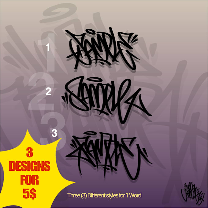 create graffiti handstyles and tags