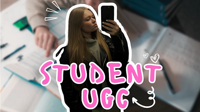 create a professional student ugc video