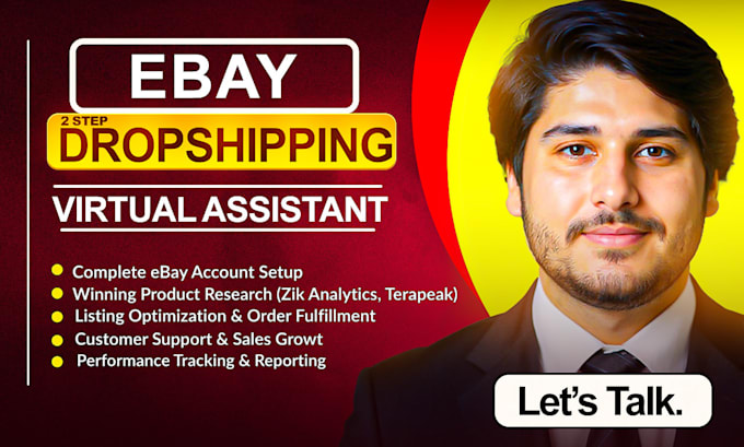 be your professional ebay virtual assistant, ebay 2 step dropshipping expert va