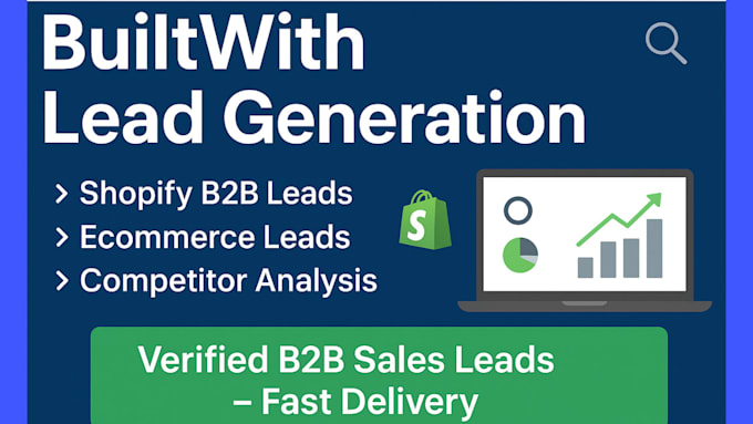 builtwith lead generation christmas shopify store therapy website ecommerce b2b
