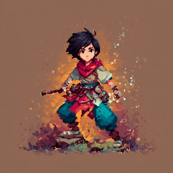Draw pixel art character animation for you by Vuposh | Fiverr