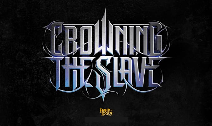 make a heavy doom or sludge metal logo