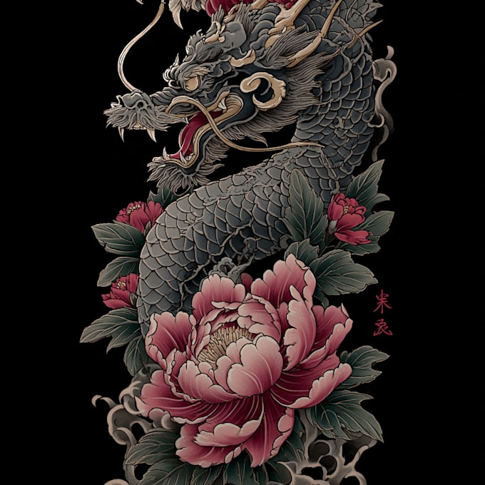 do awesome japanese tattoo, irezumi tattoo design