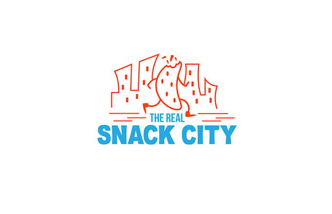 design unique real snack city logo