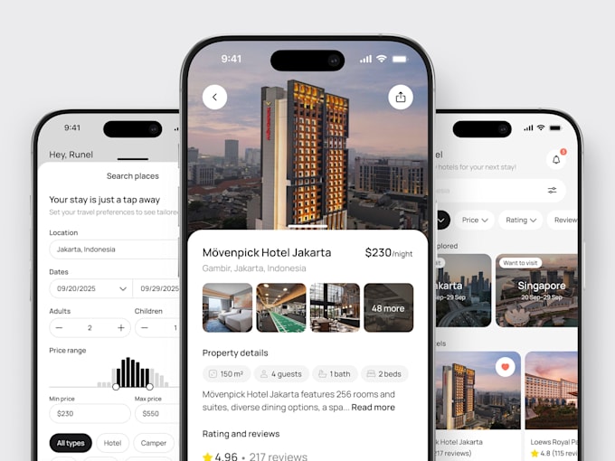 design a modern mobile app UI UX in figma