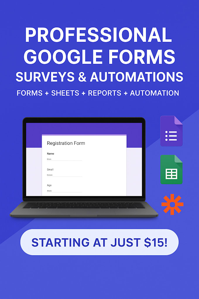 create professional google forms, surveys, and automated data collection