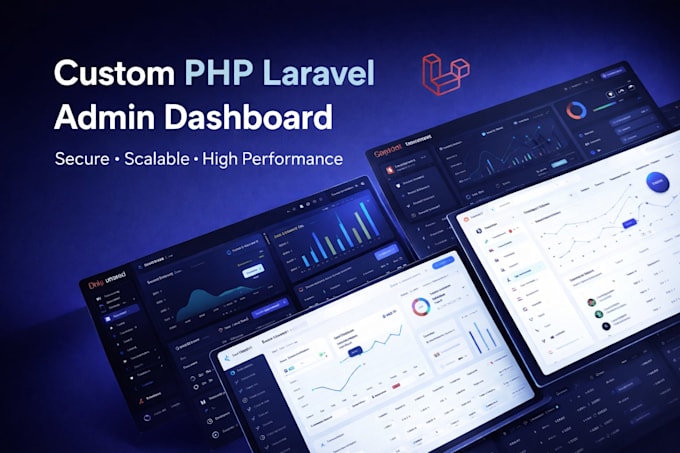 build a professional laravel admin panel, dashboard and CRM with responsi