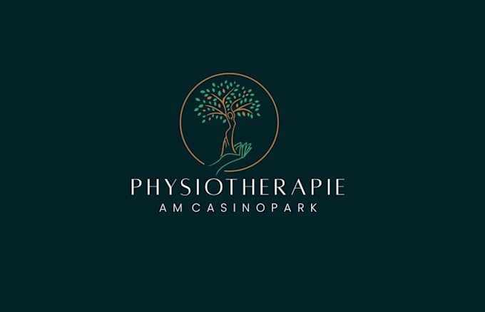 design tree inspired physiotherapist office logo