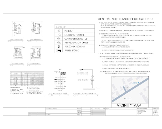 design electrical plans, cctv, fdas for city buildings