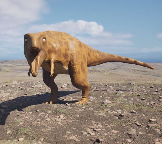 model a 3d dinosaur or creature for games and movies