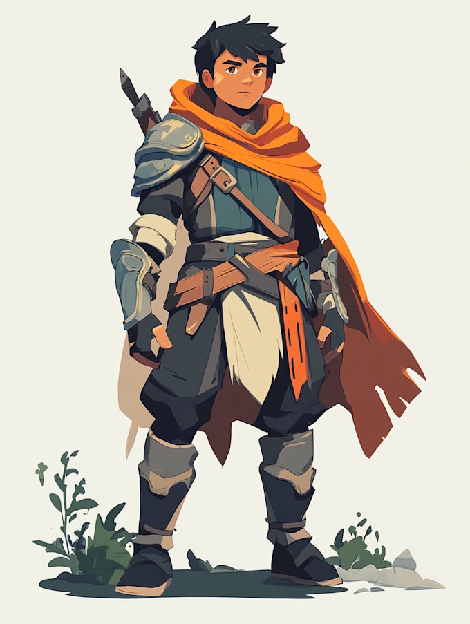 draw 2d game character for dnd art