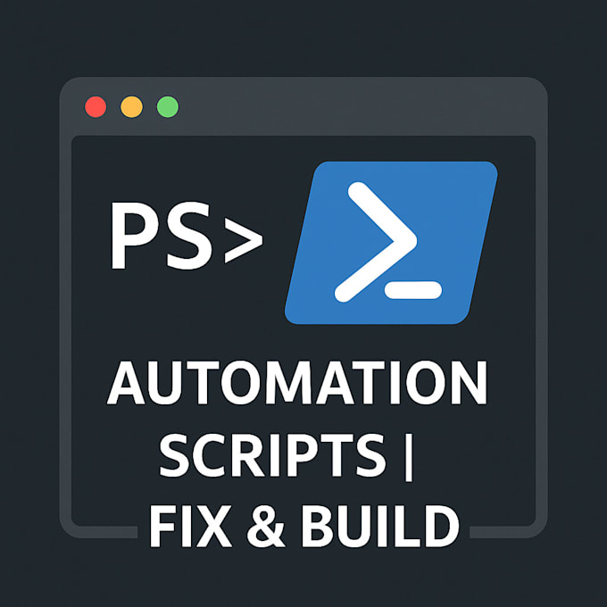 develop any script in powershell