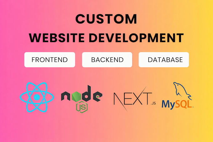 be your full stack web developer, front end, backend developer