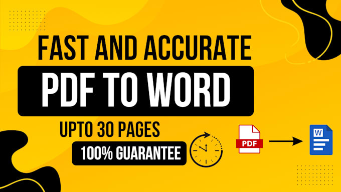 convert PDF to word, google docs, powerpoint, typing services