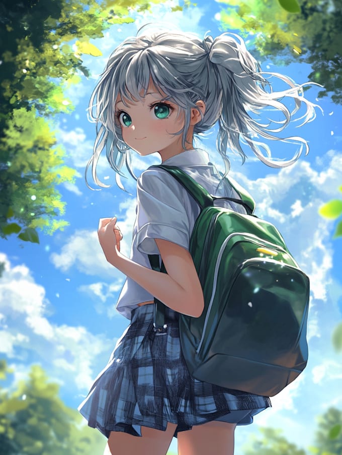 draw anime character illustration