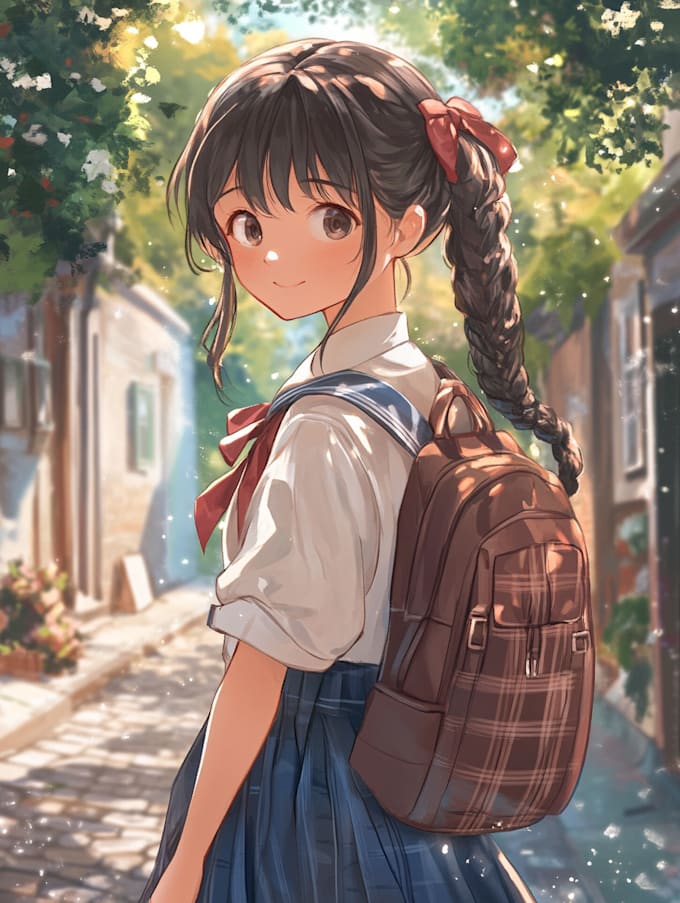 awesome cute anime character illustration
