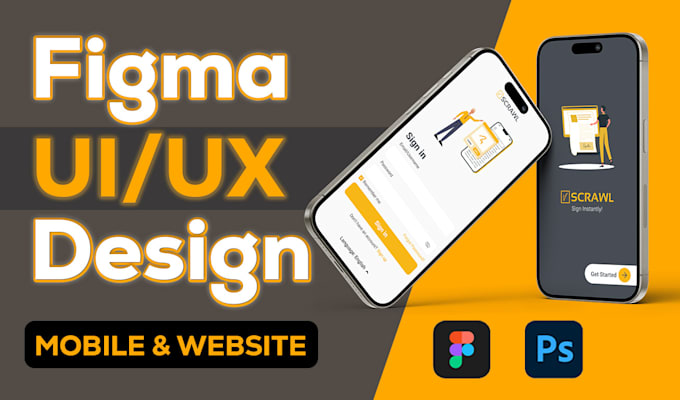 Criar design de ui/ux no figma para site mobile e app web