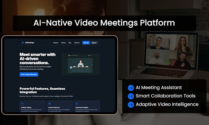 create an ai collaboration app for virtual meeting like lyra
