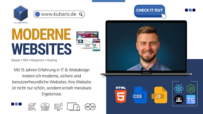 ich werde eine moderne responsive website erstellen