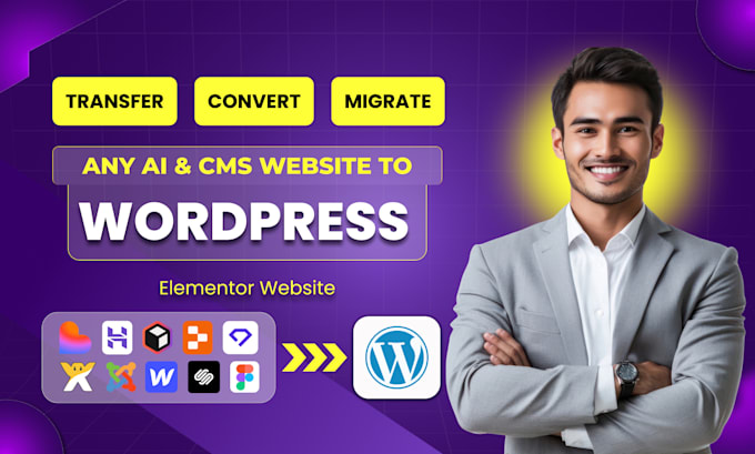 convert clone hostinger ai, replit, figma, durable, lovable, or wix to wordpress