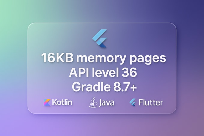 upgrade your app api level 35,36, 16kb page size play console requirements ndk28