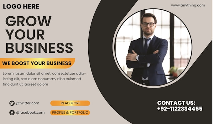design a professional banner for your business