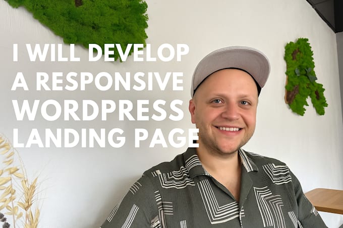develop a responsive wordpress landing page