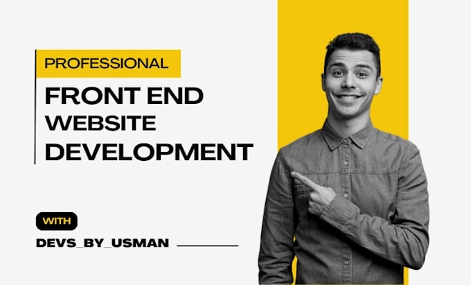 do web front end development for your professional website