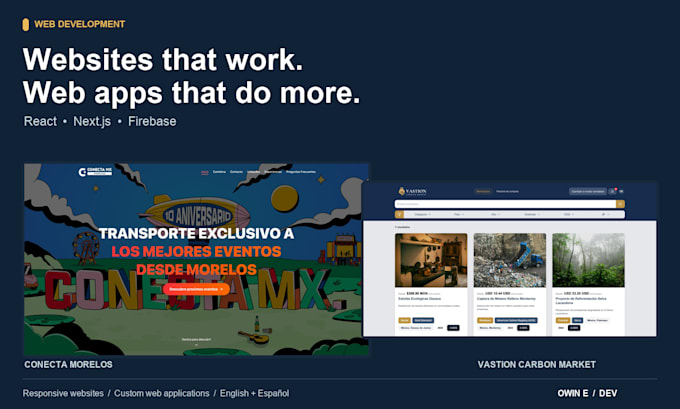 build a responsive react next js website or custom web app