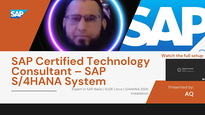 sap s4hana installation, basis support certified consultant