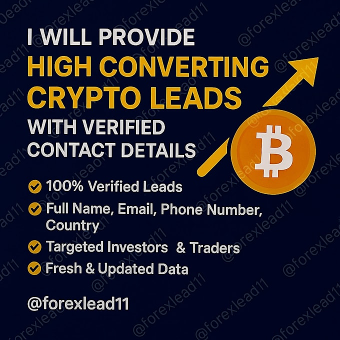 provide verified crypto investor leads