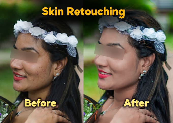 professional skin retouching and smooth skin