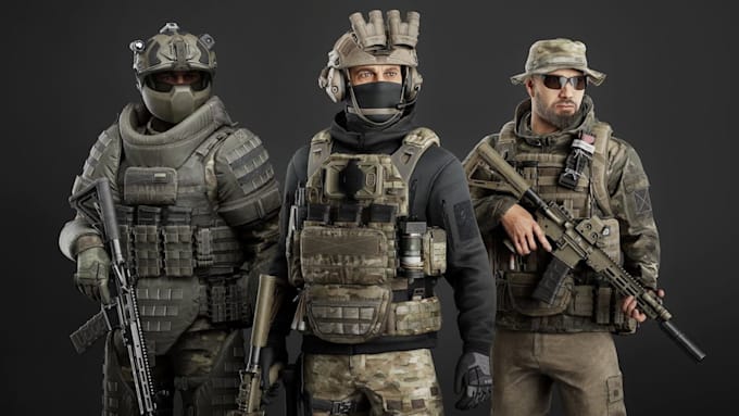 do full body character design for arma reforger storyboard
