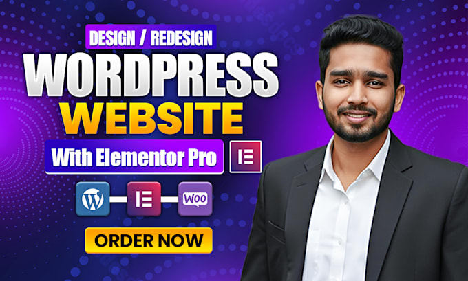 do wordpress website design and development, ecommerce website, website builder