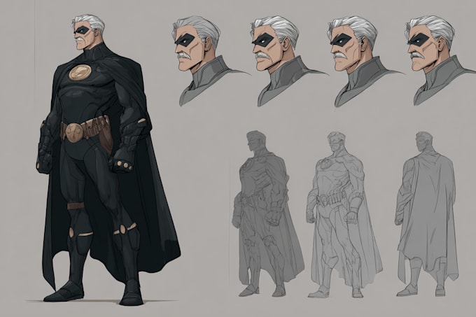 a super hero comic or character illustration