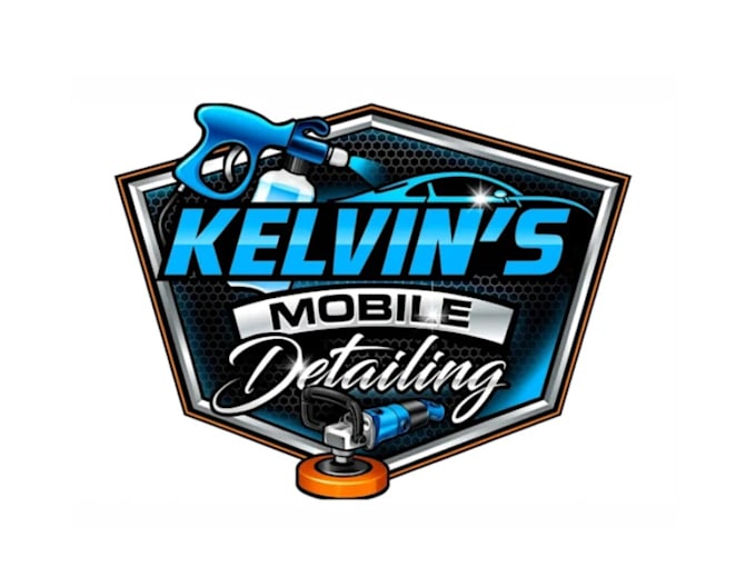 quality and beautiful auto detailing logo design