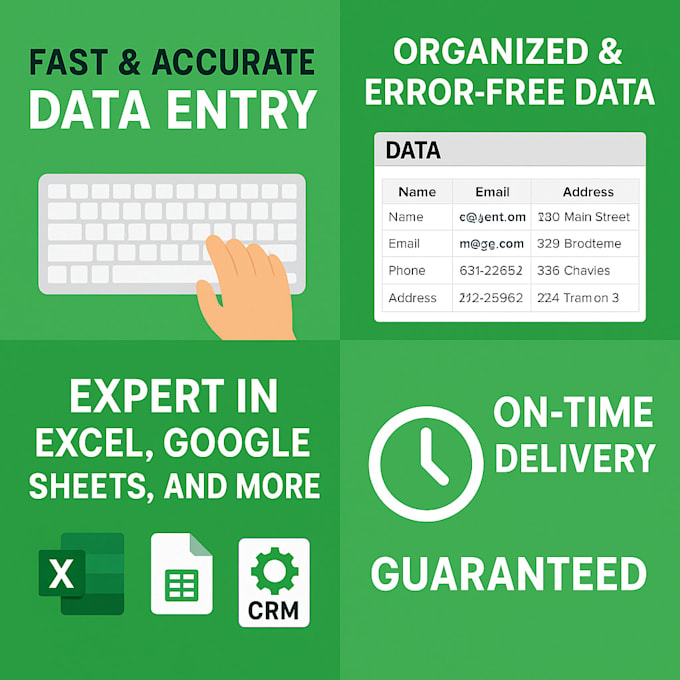 Do accurate data entry, excel work, and web research by Typepro_ganesh ...