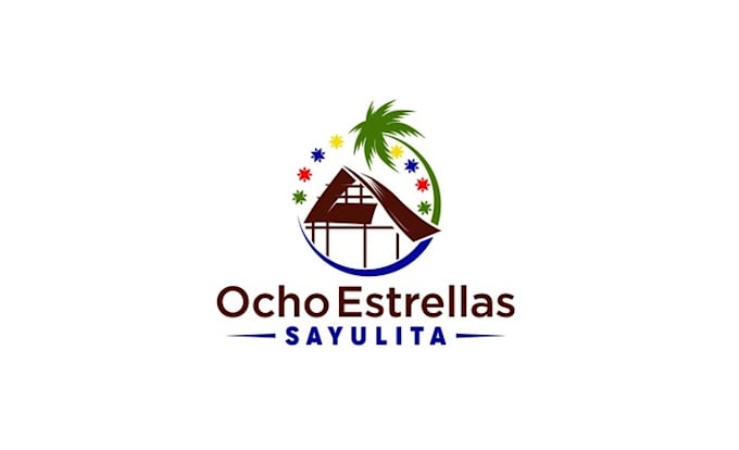 design awesome luxury mexican vacation villa logo