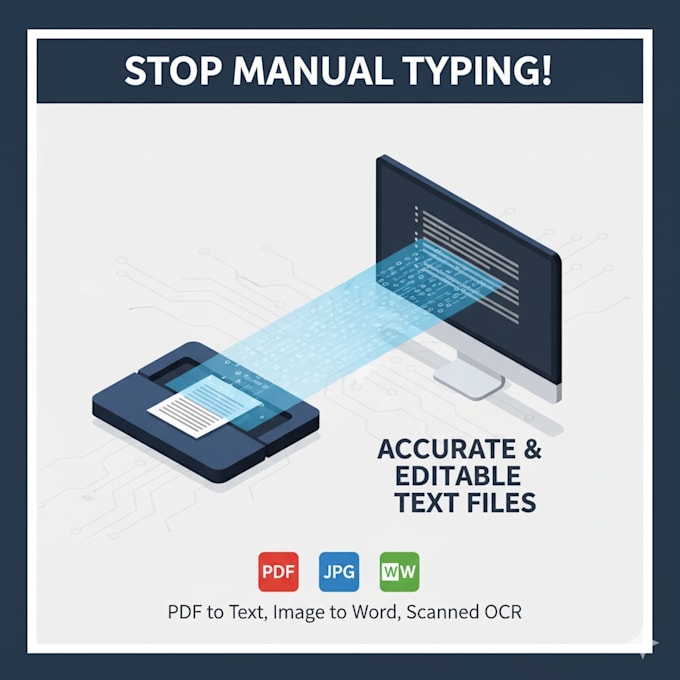 extract text from PDF, image, or scanned document to editable format