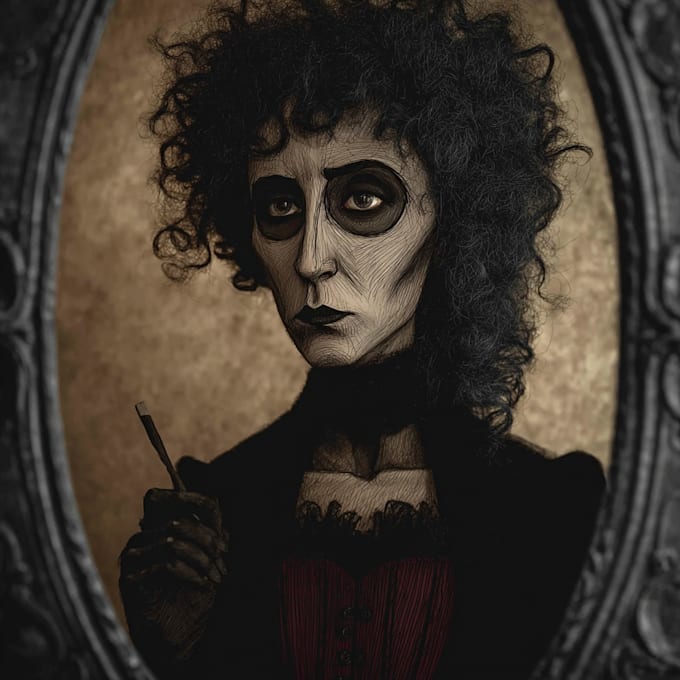 tranform you into a tim burton character