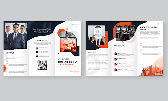 design professional business brochure
