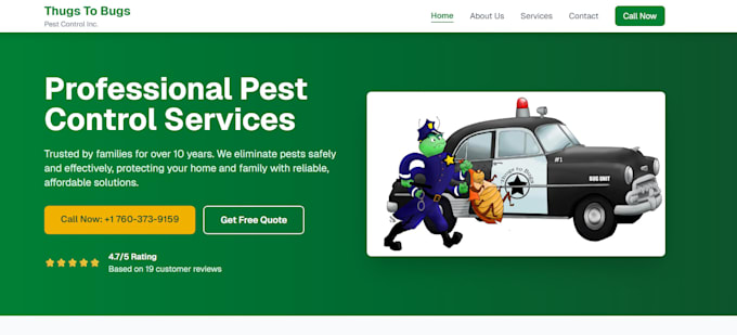 build a static business website with free domain and SEO optimization