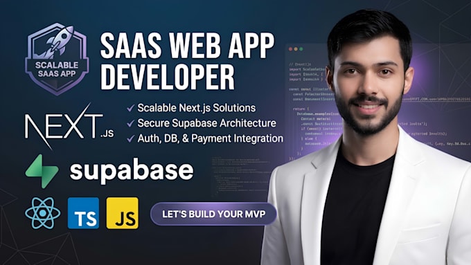 build a scalable saas web app using next js and supabase