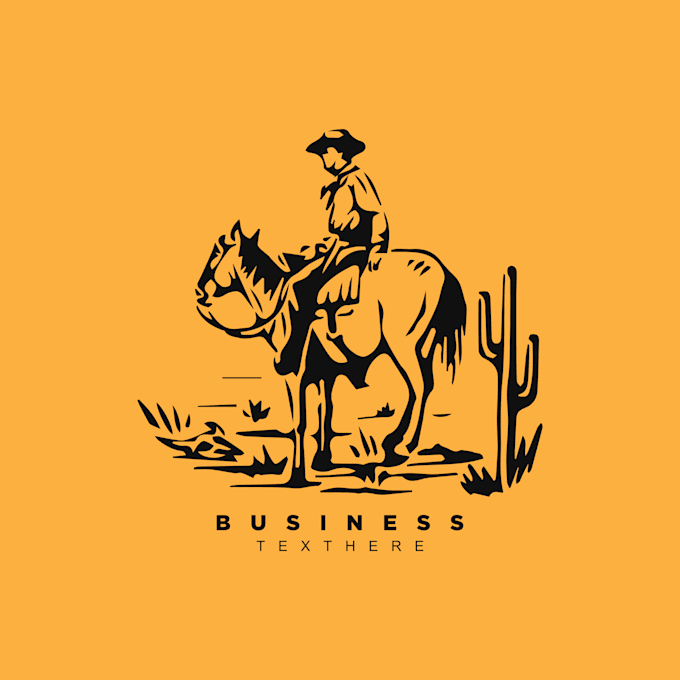 do custom professional hand drawn vintage ranching logo